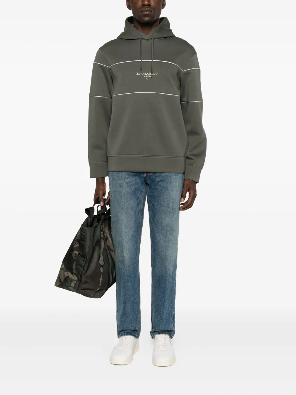 Emporio Armani cotton-ble3nd denim jeans - Blauw