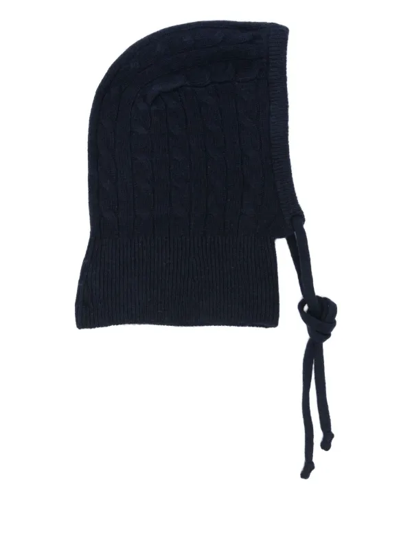 Polo Ralph Lauren ケーブル編み ウールとカシミア バラクラバ Polo Ralph Lauren ケーブルニット バラクラバ | ブルー | FARFETCH JP