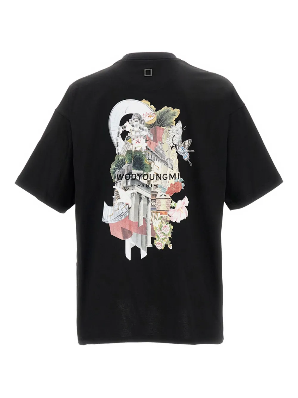 Wooyoungmi Embroidered-logo T-shirt In Black