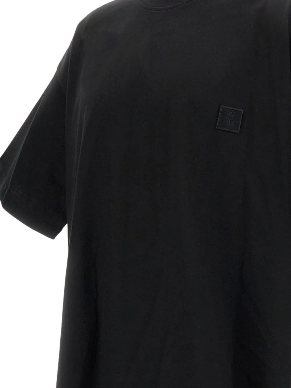 Wooyoungmi T-shirt met geborduurd logo Zwart