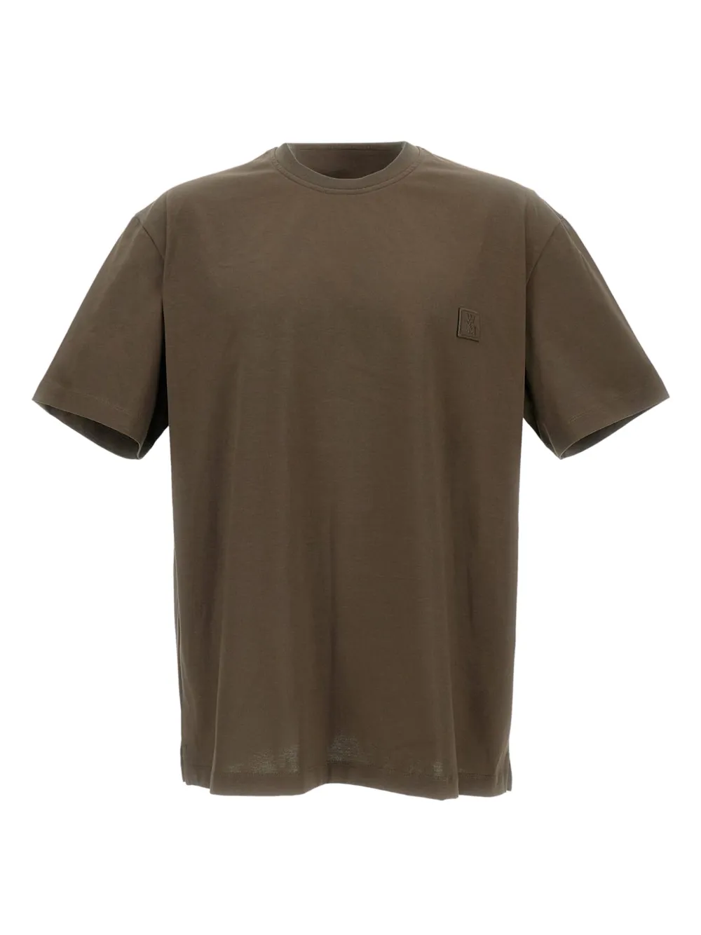 Wooyoungmi playera con logo bordado | marrón | Image 1