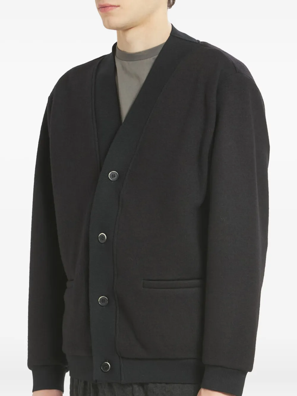 Barena Venezia Ribbed Long-sleeved Sweater In Gray