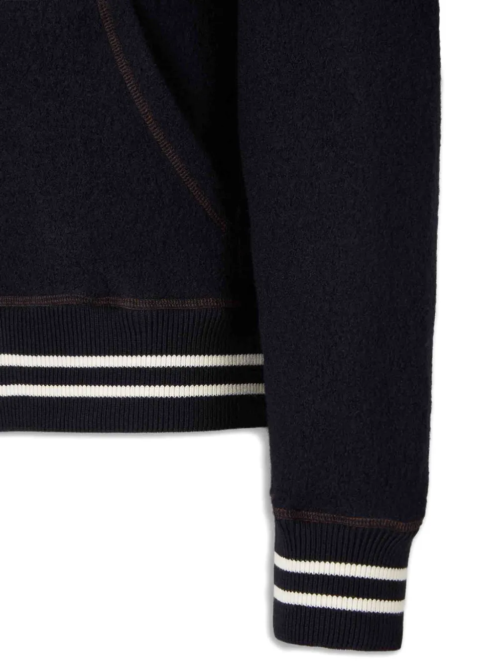 Wales Bonner Wollen vest met capuchon en rits Blauw