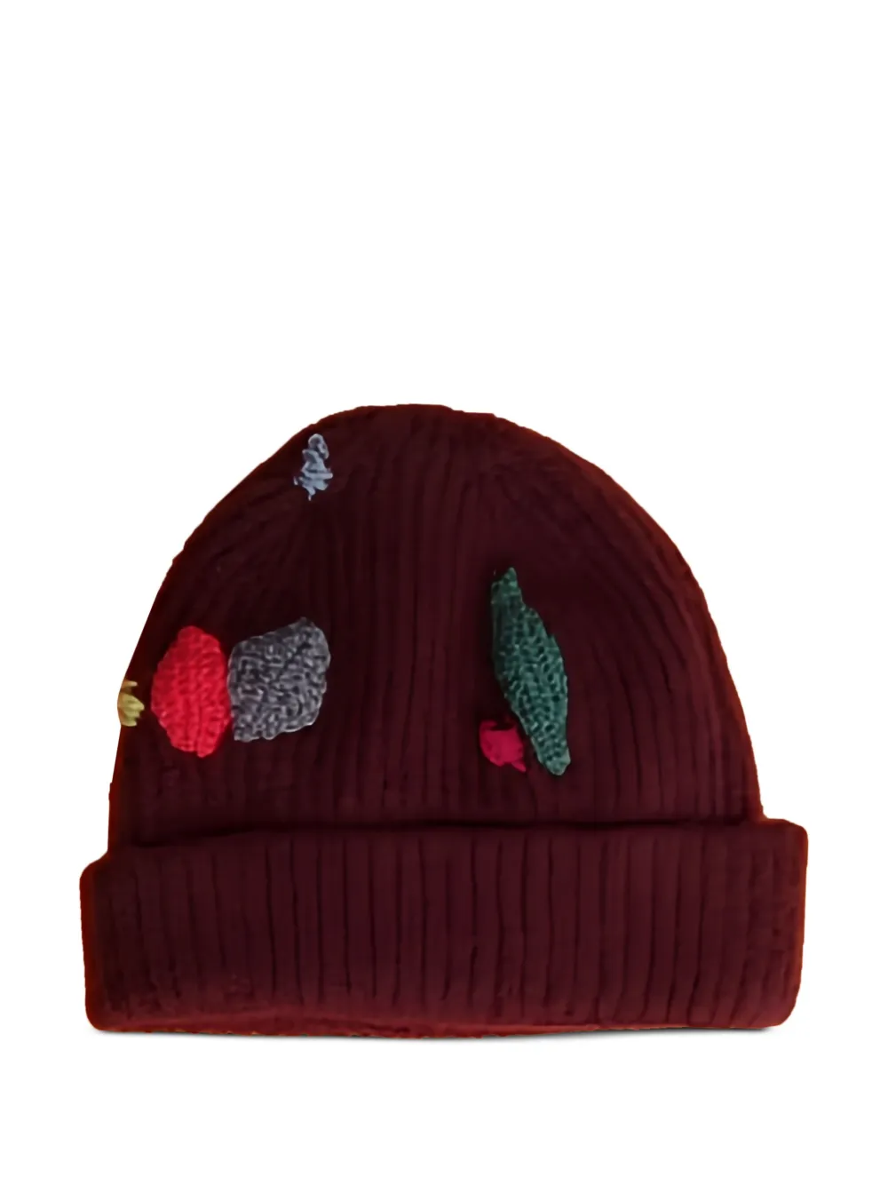 Exquisite J Muts met geborduurde patches - Rood