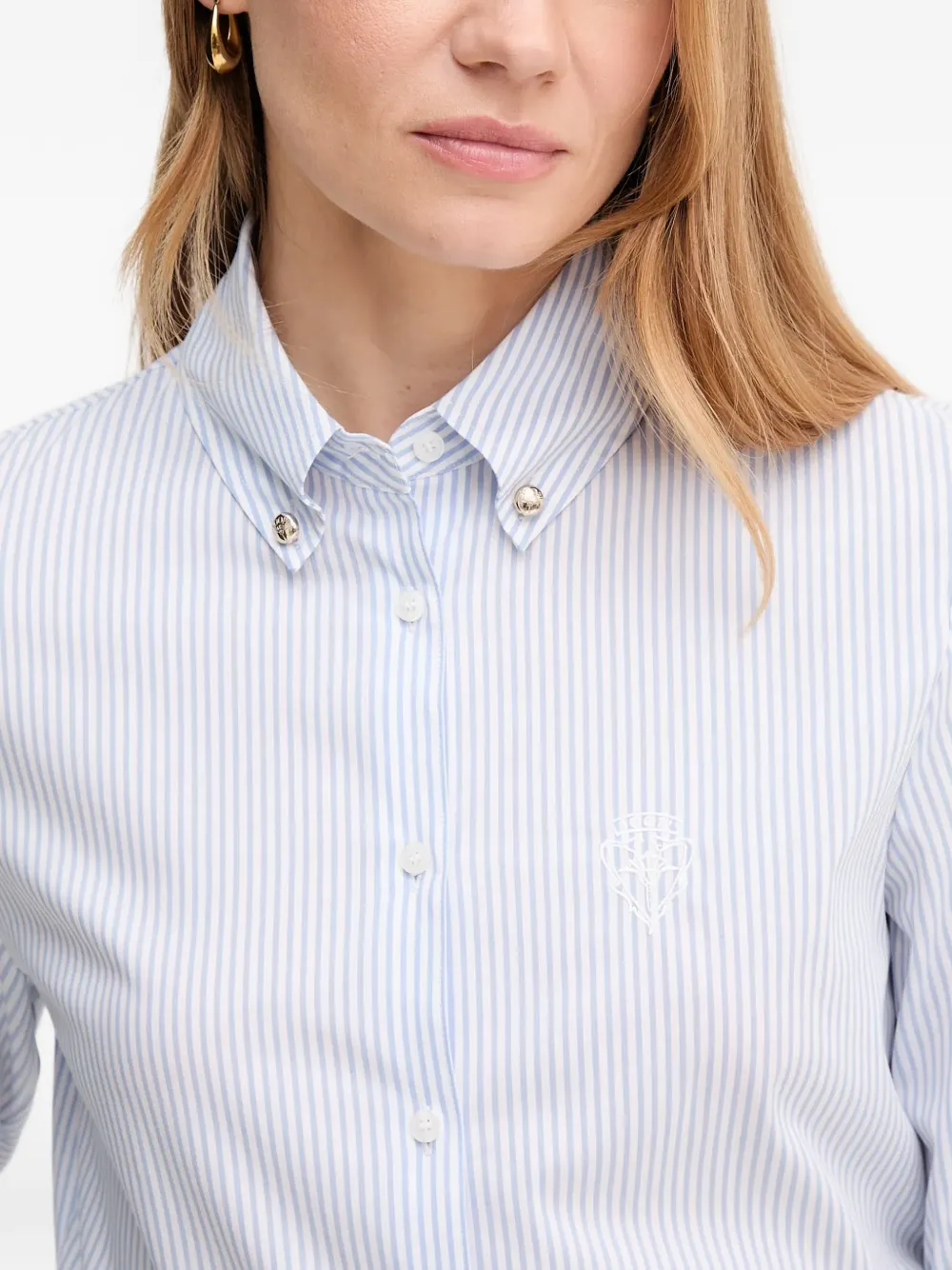 Joop! Gestreept blouse Wit