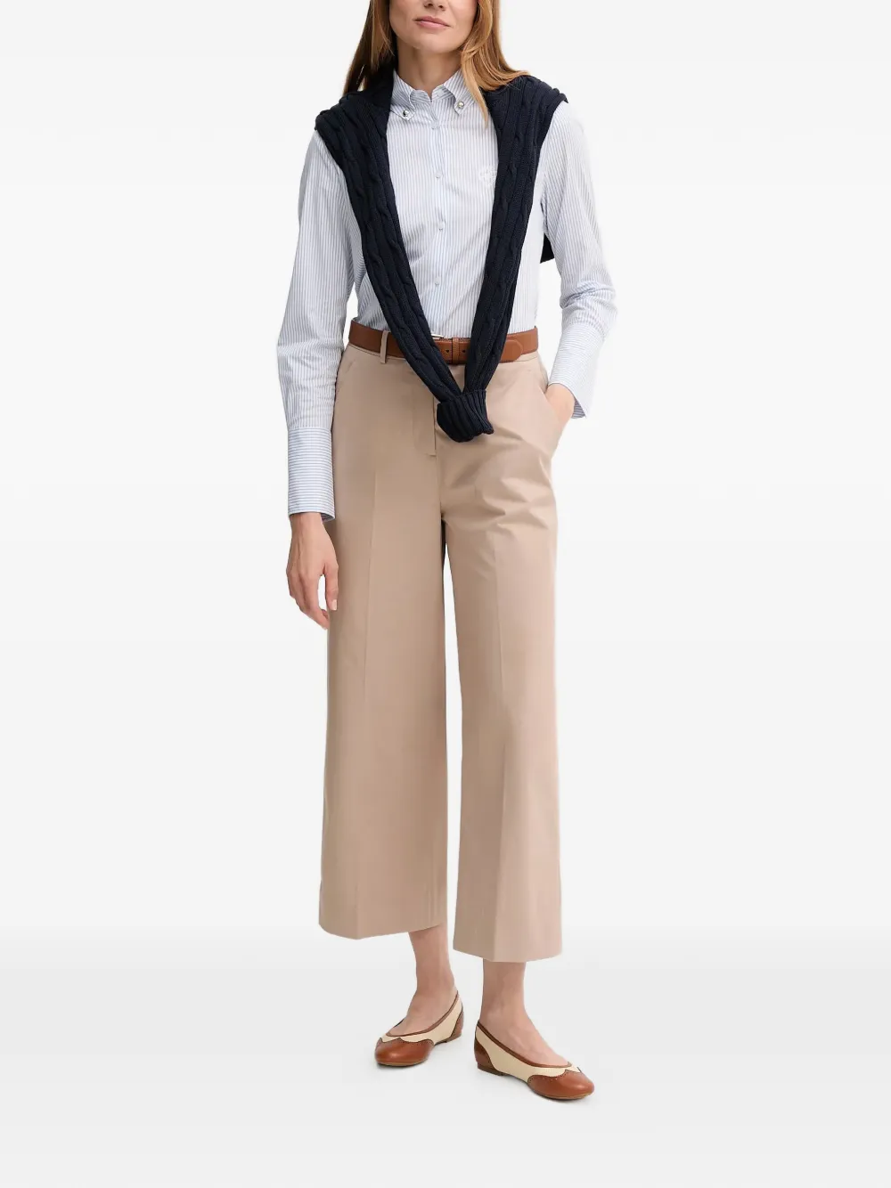 Joop! Gestreept blouse Wit