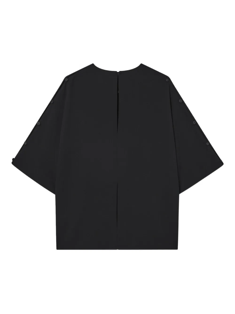 Mark Kenly Domino Tan Bayla Button-detailed Top In Black