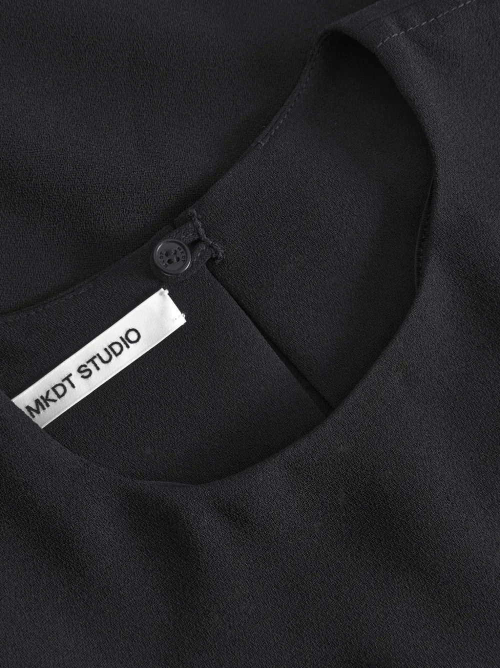 Mark Kenly Domino Tan Bayla Button-detailed Top In Black
