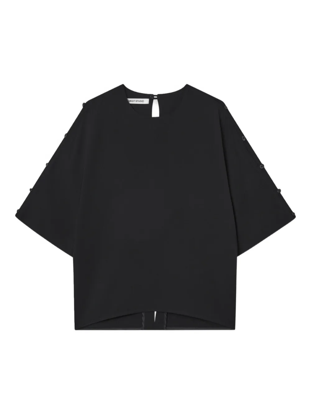 MARK KENLY DOMINO TAN Bayla button-detailed top | Black | Image 1