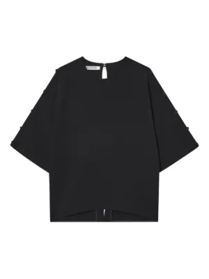 【MARK KENLY DOMINO TAN】T/N BLOUSE MARK KENLY DOMINO TAN Cocoon Blouse | Black | FARFETCH RO