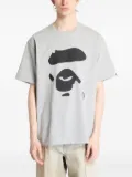 A BATHING APE® graphic-print cotton T-shirt - Grey