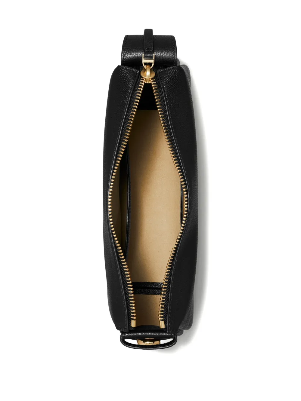Tory Burch Romy schoudertas met gewelfde omslag Zwart