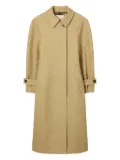 Tory Burch T-monogram jacquard trench coat - Brown