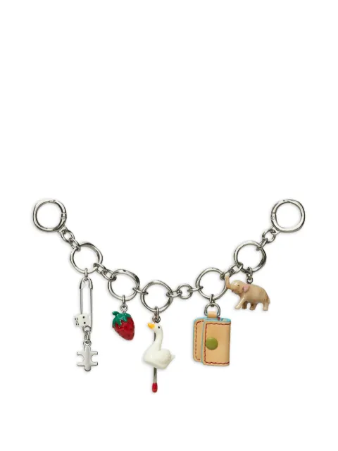 Tory Burch multi-charm keyring