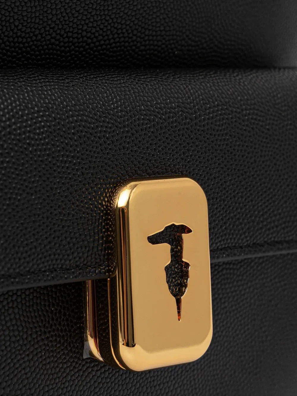 Trussardi Logo-plaque Backpack In Black