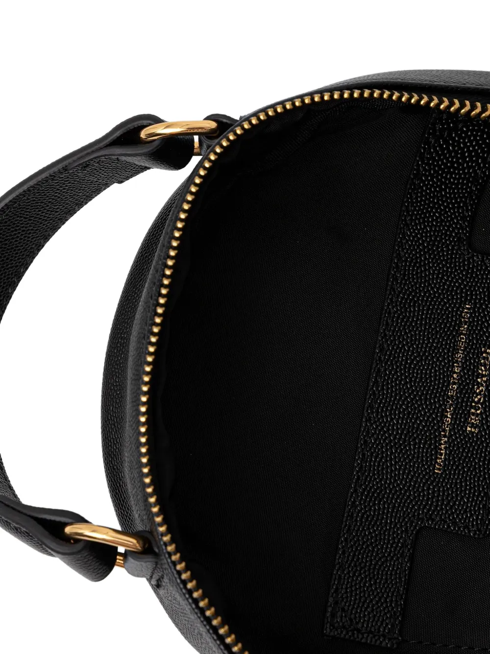 Trussardi Logo-plaque Backpack In Black