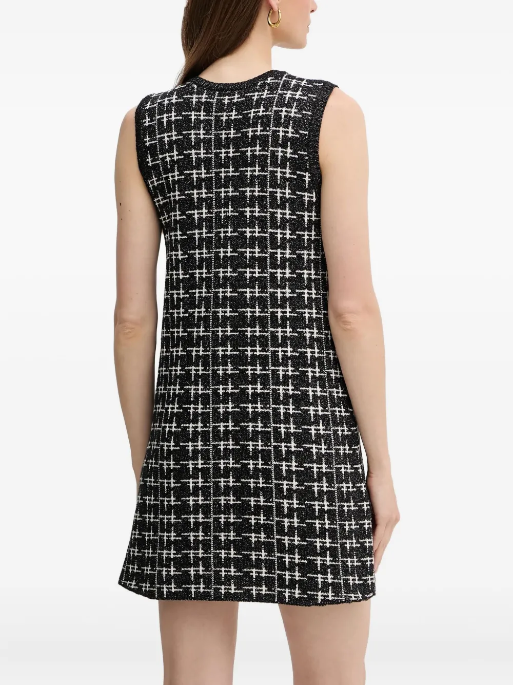 Silvian Heach Tweed Mini Dress In Black