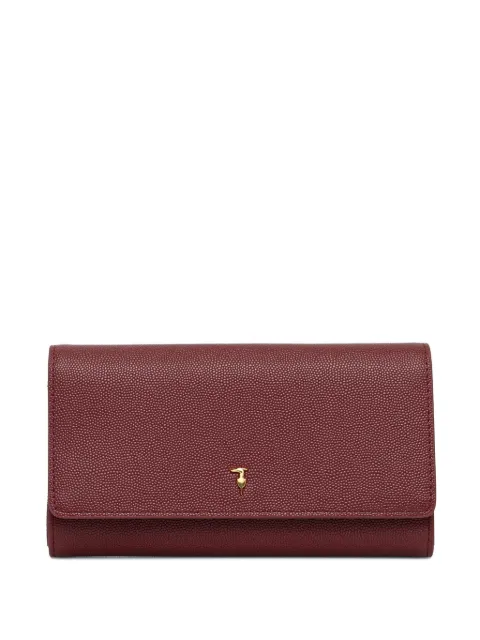 Trussardi cartera con placa del logo