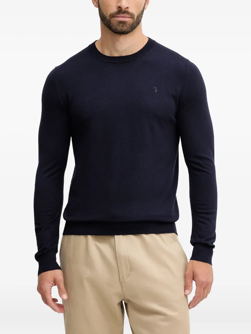 Trussardi Trui met ronde hals Blauw