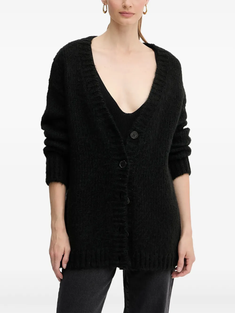Silvian Heach buttoned-front cardigan - Nero