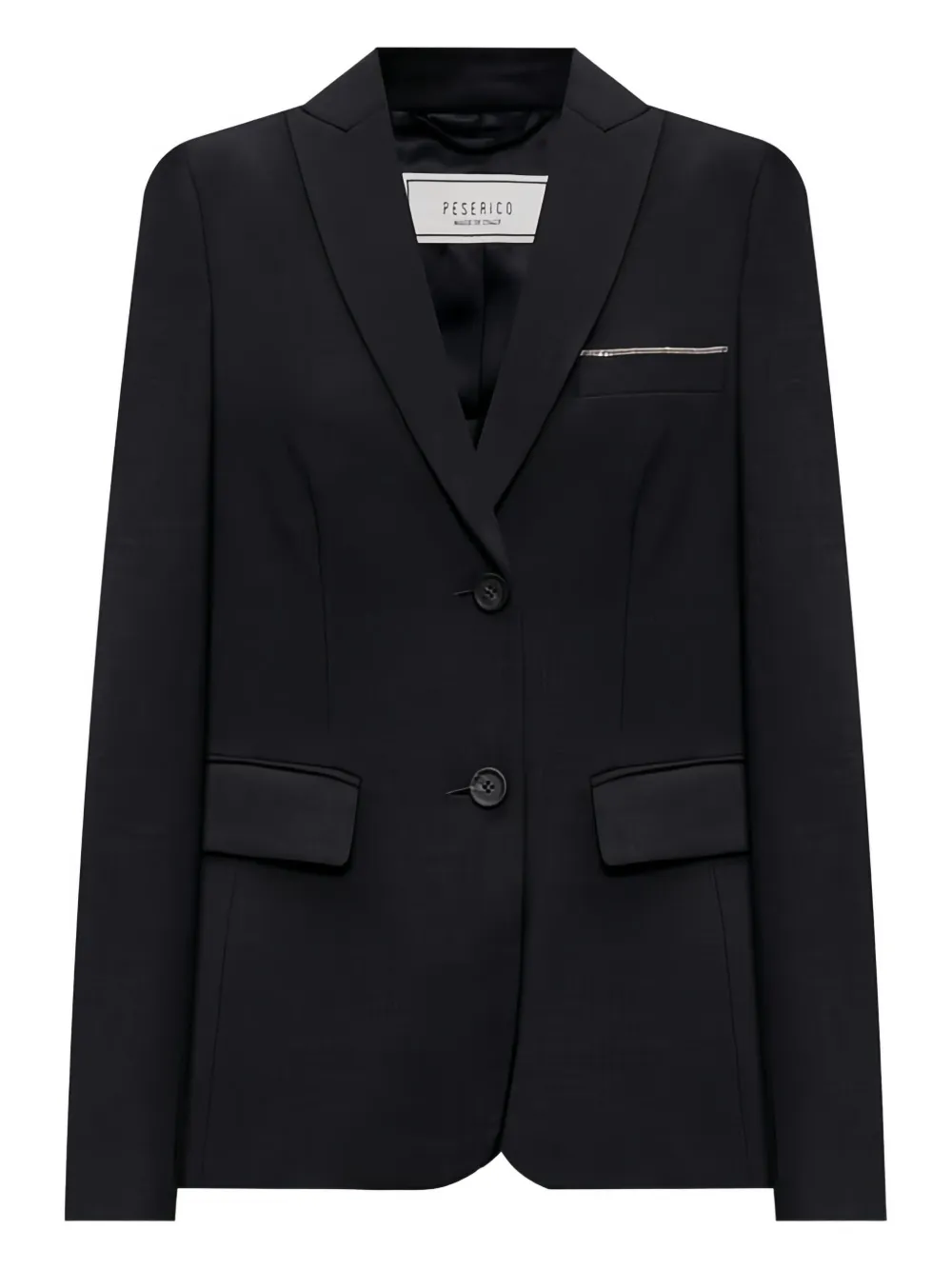 Peserico Pocket Blazer In Black