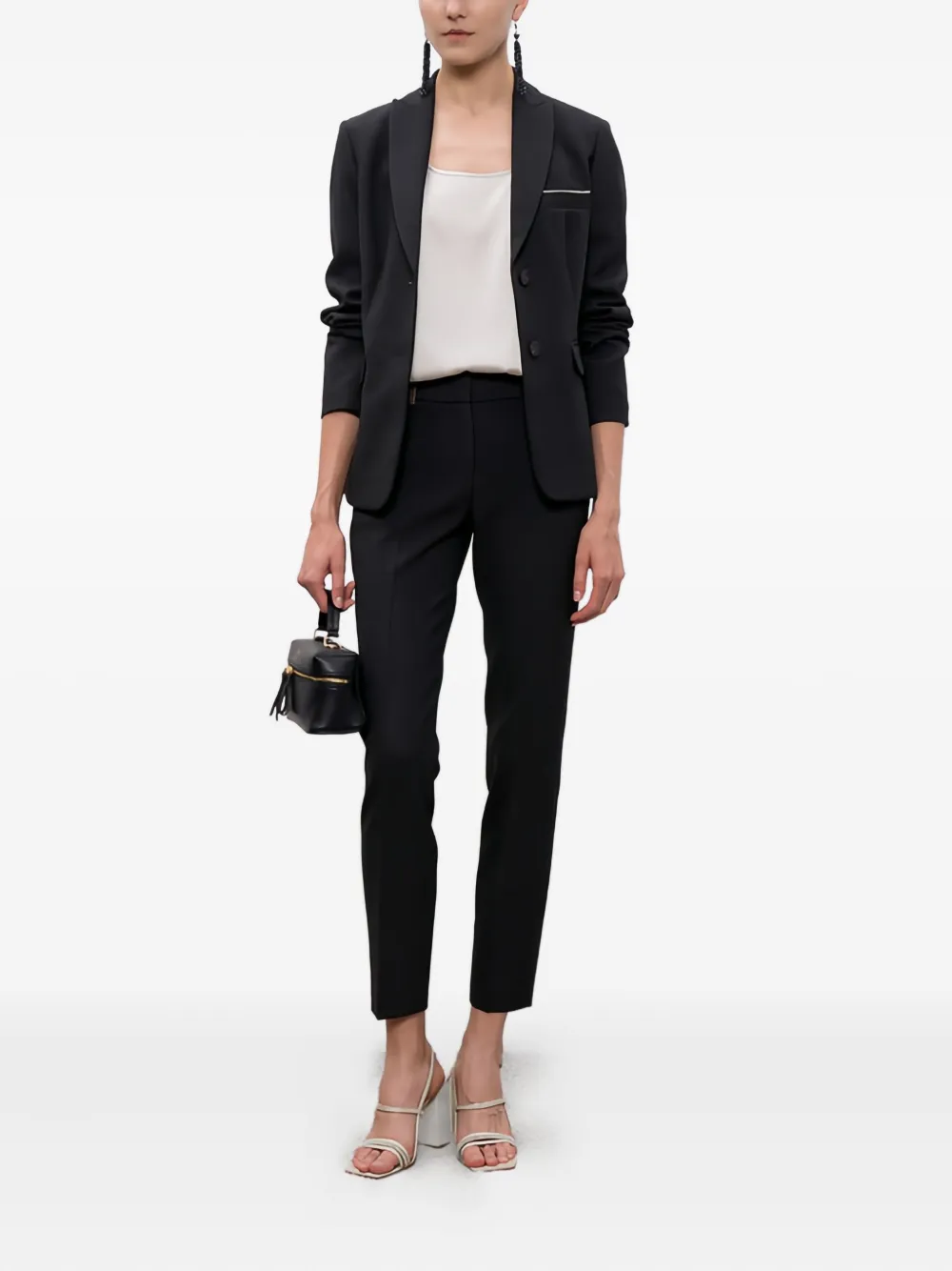 Peserico Pocket Blazer In Black
