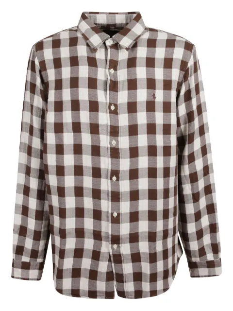 Polo Ralph Lauren checked-logo shirt