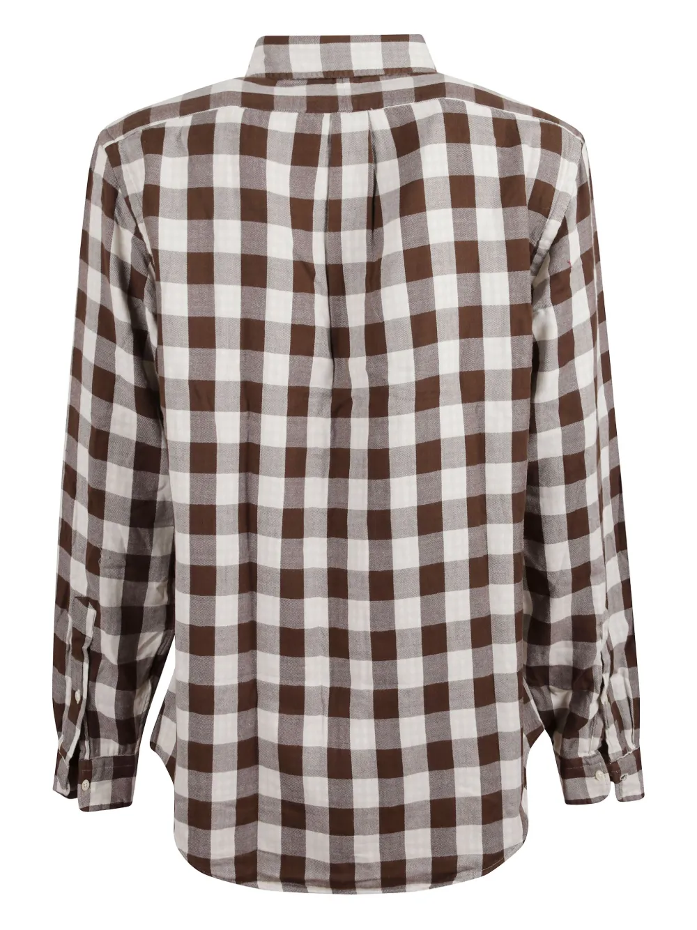 Polo Ralph Lauren Geruit overhemd met logo Bruin