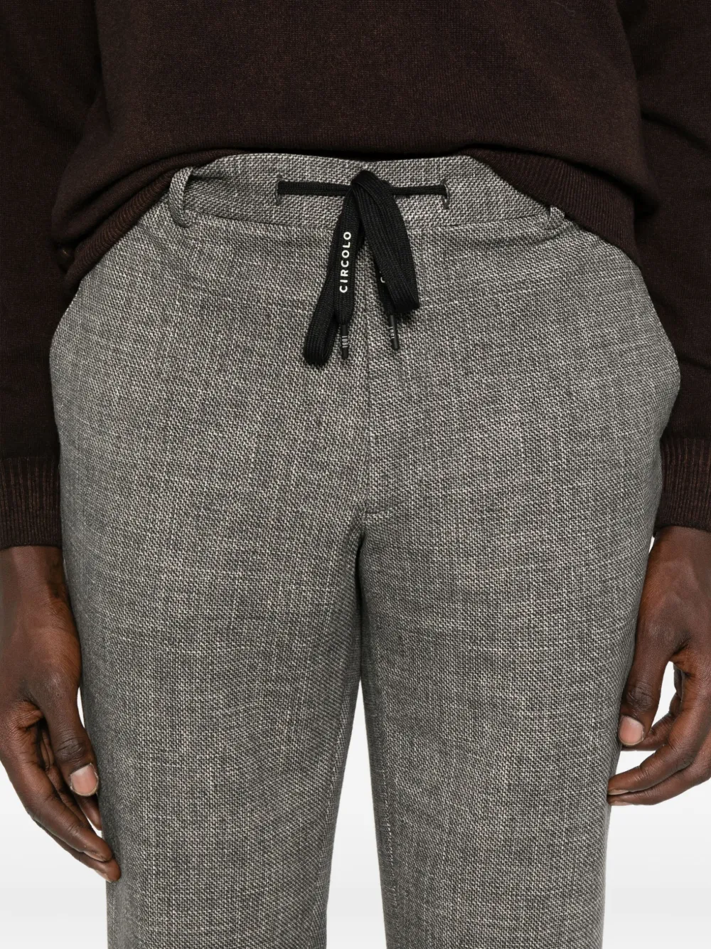 Circolo 1901 drawstring cotton-blend trousers Grijs