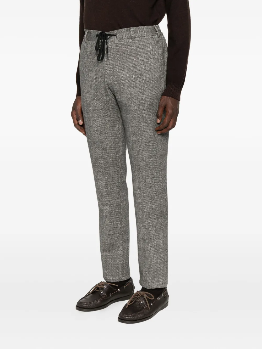 Circolo 1901 drawstring cotton-blend trousers Grijs