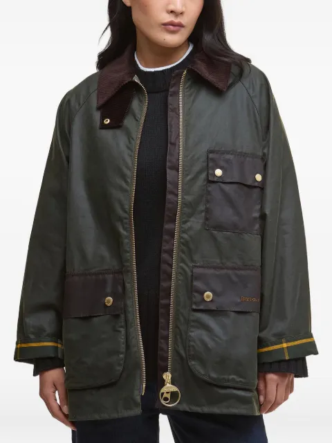 Barbour corduroy-collar jacket