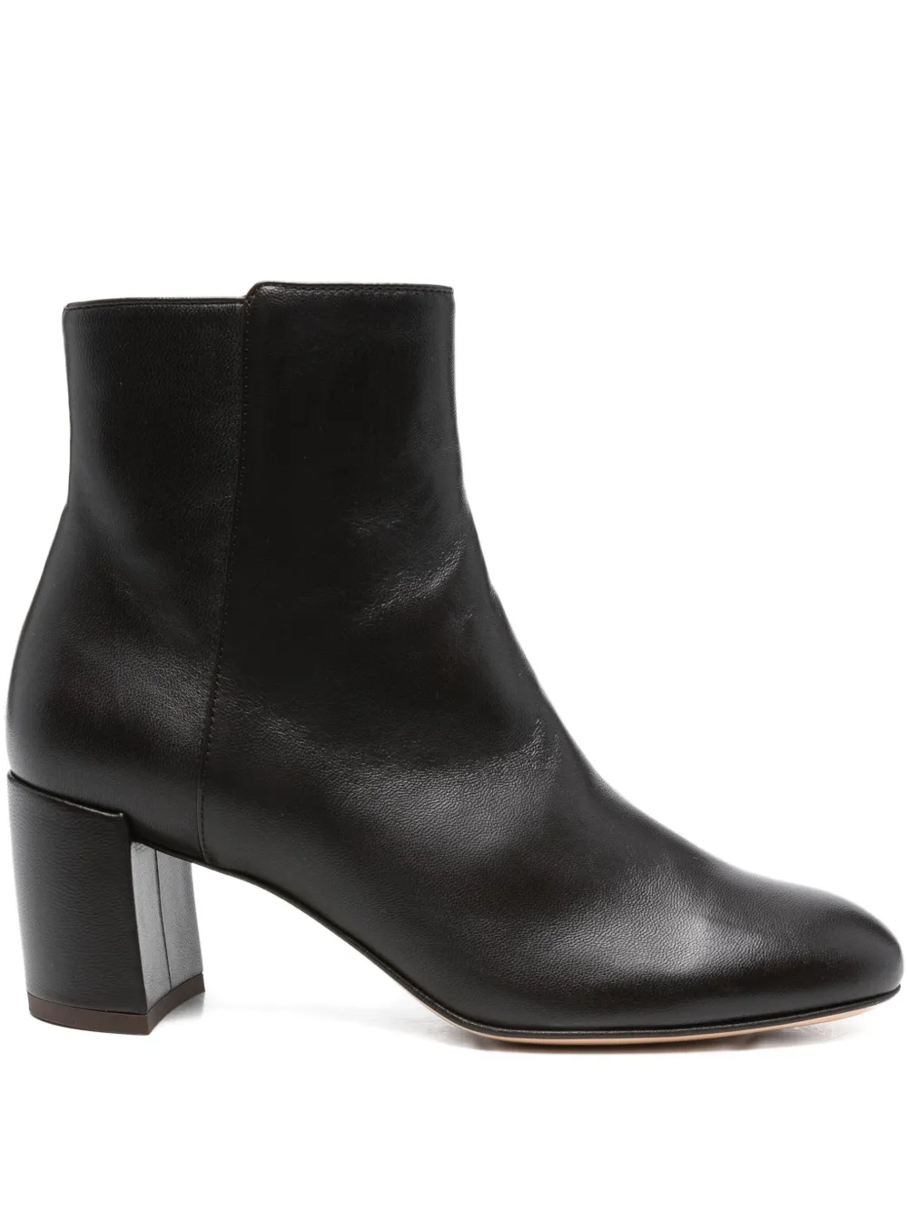 Agl Attilio Giusti Leombruni 60mm Block-heel Leather Boots In Brown