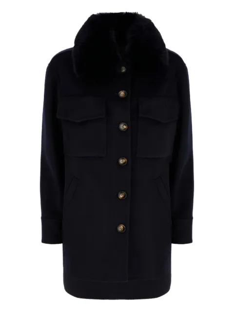 Ava Adore buttoned-up single-breasted coat