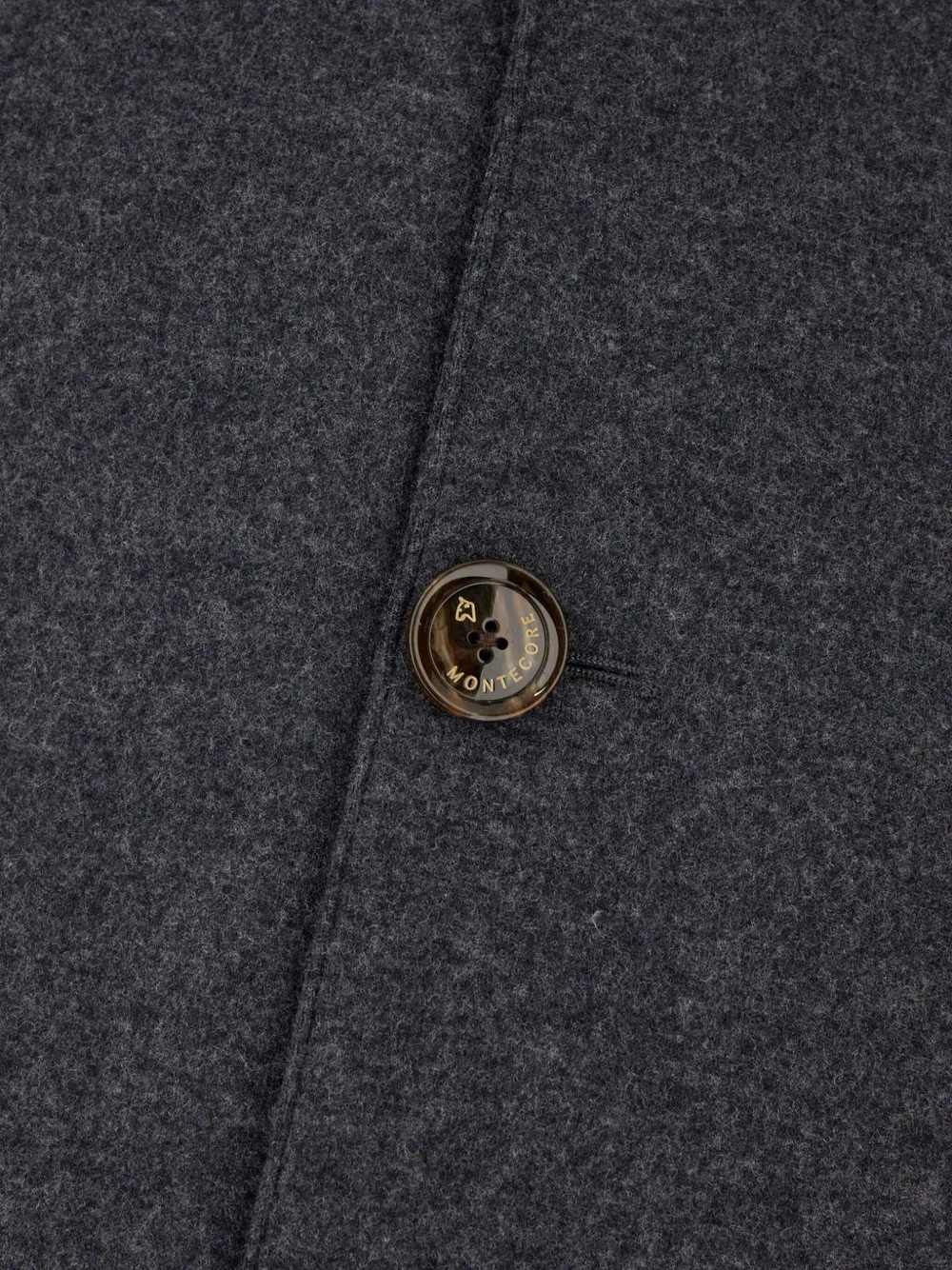 Montecore Button Zip Peacoat In Gray