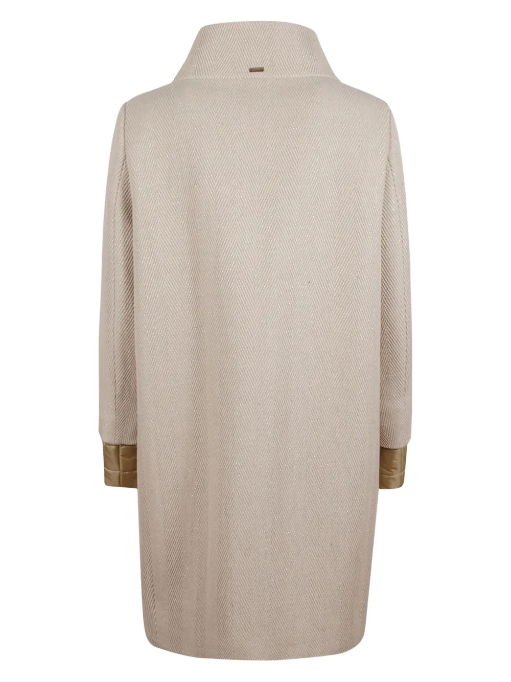 Herno zip-fastening herringbone-pattern coat | Single Breasted Coats | Image 2