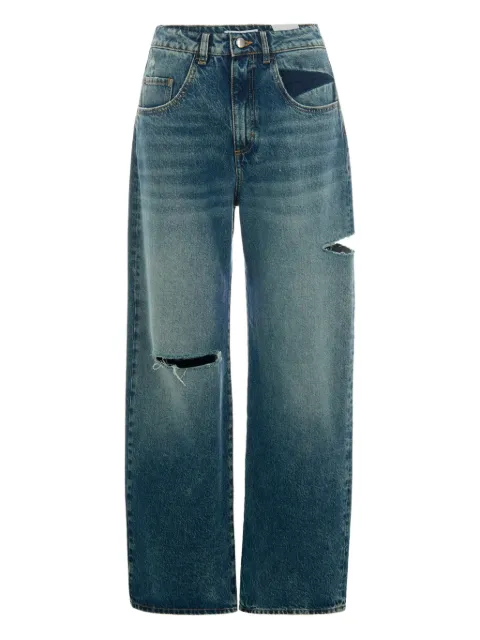 ICON DENIM cut-out detail jeans