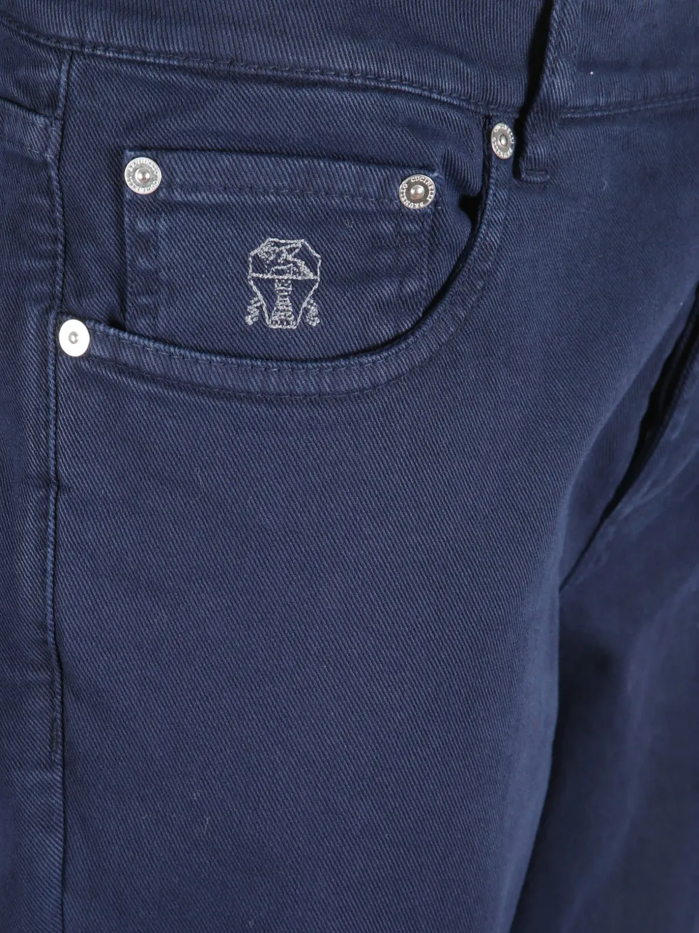 Brunello Cucinelli Belt-loop Jeans In Blue