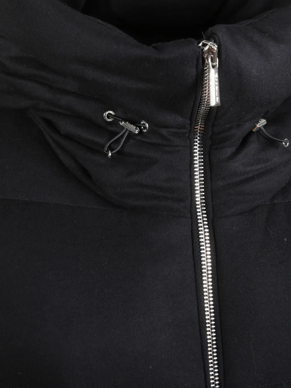 Moorer Carinzia Hooded Coat In Black