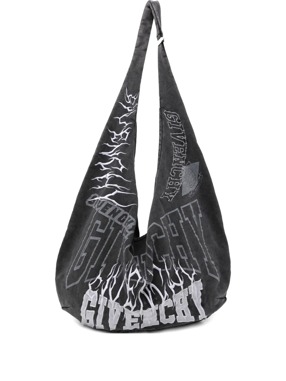 Givenchy logo-embroidered shoulder bag | Grey | Image 1