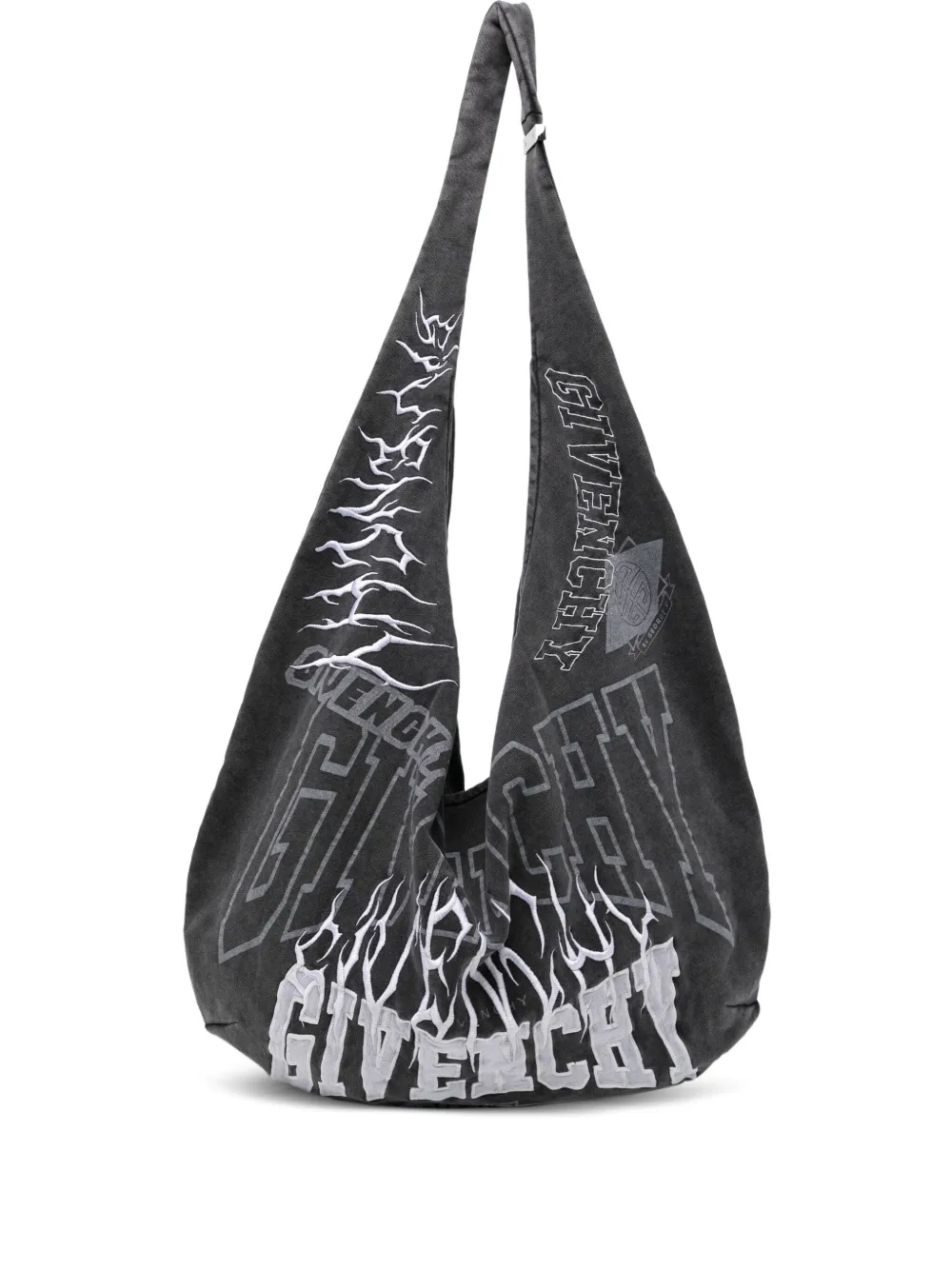 Givenchy 로고 자수 숄더 백 | 그레이 | Image 1