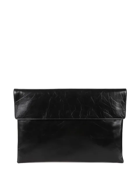Jil Sander flap clutch bag