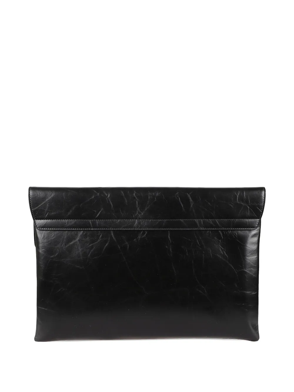 Jil Sander flap clutch bag - Zwart