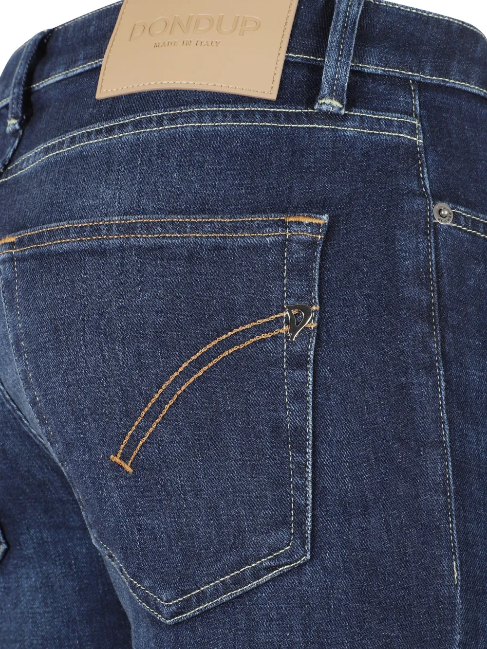 DONDUP Jeans met logopatch Blauw