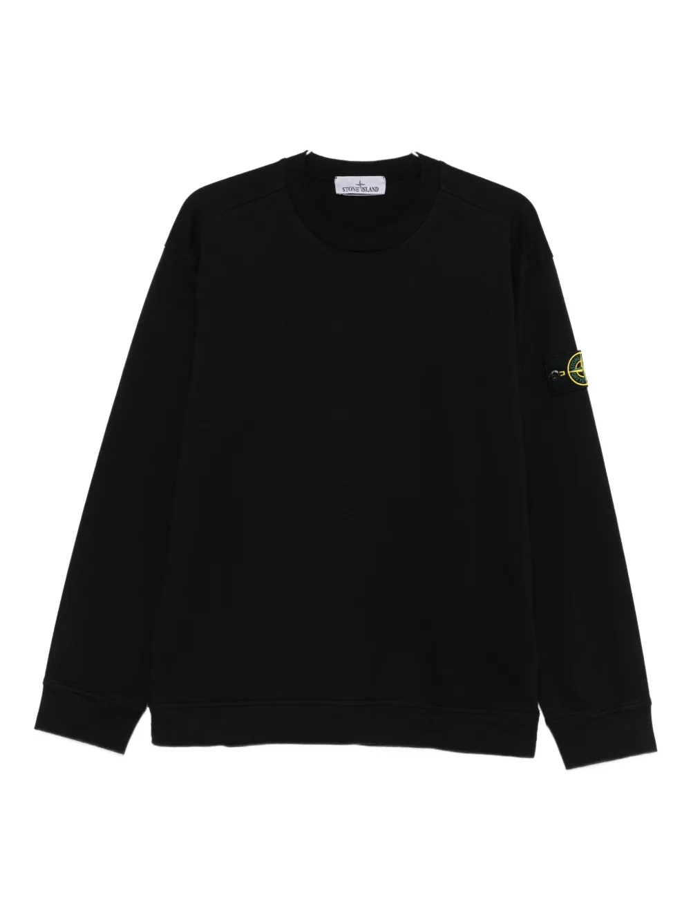 Stone Island logo-patch sweatshirt Zwart