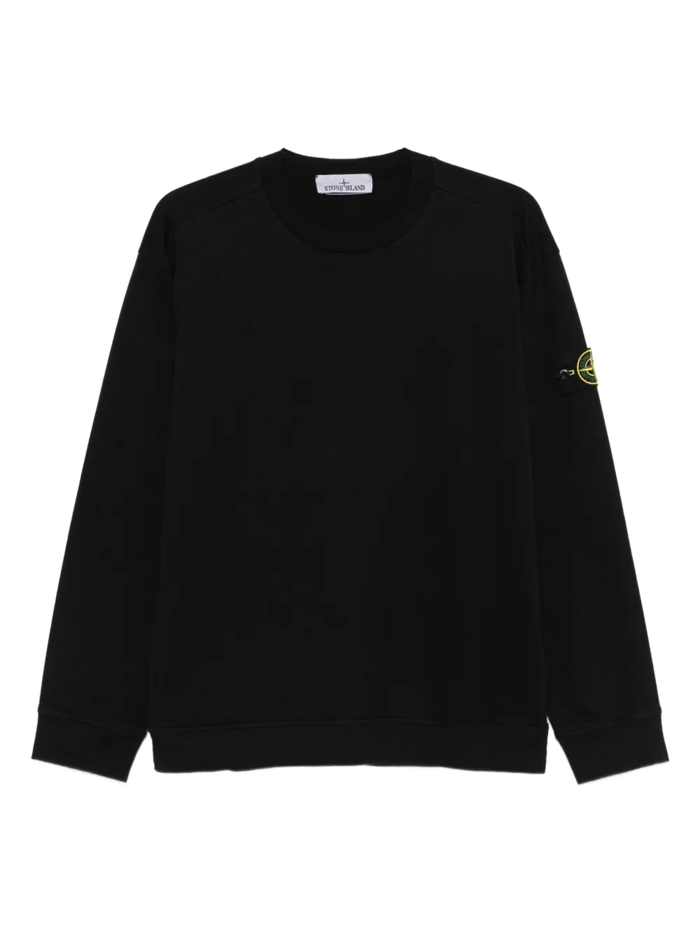 Stone Island Sweater met logopatch Zwart
