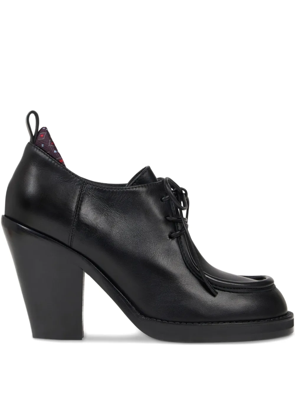 ETRO 75mm lace-up leather derby shoes Black