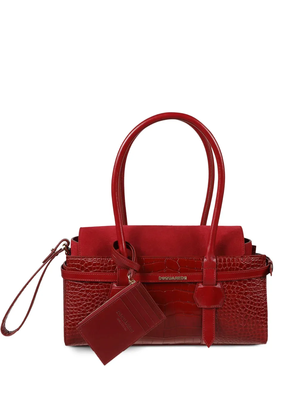 DSQUARED2 logo-plaque tote bag | Red | Image 1