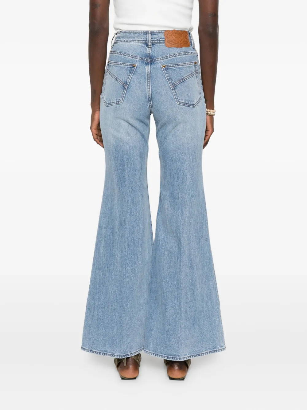 ZIMMERMANN Flared jeans met bedel Blauw