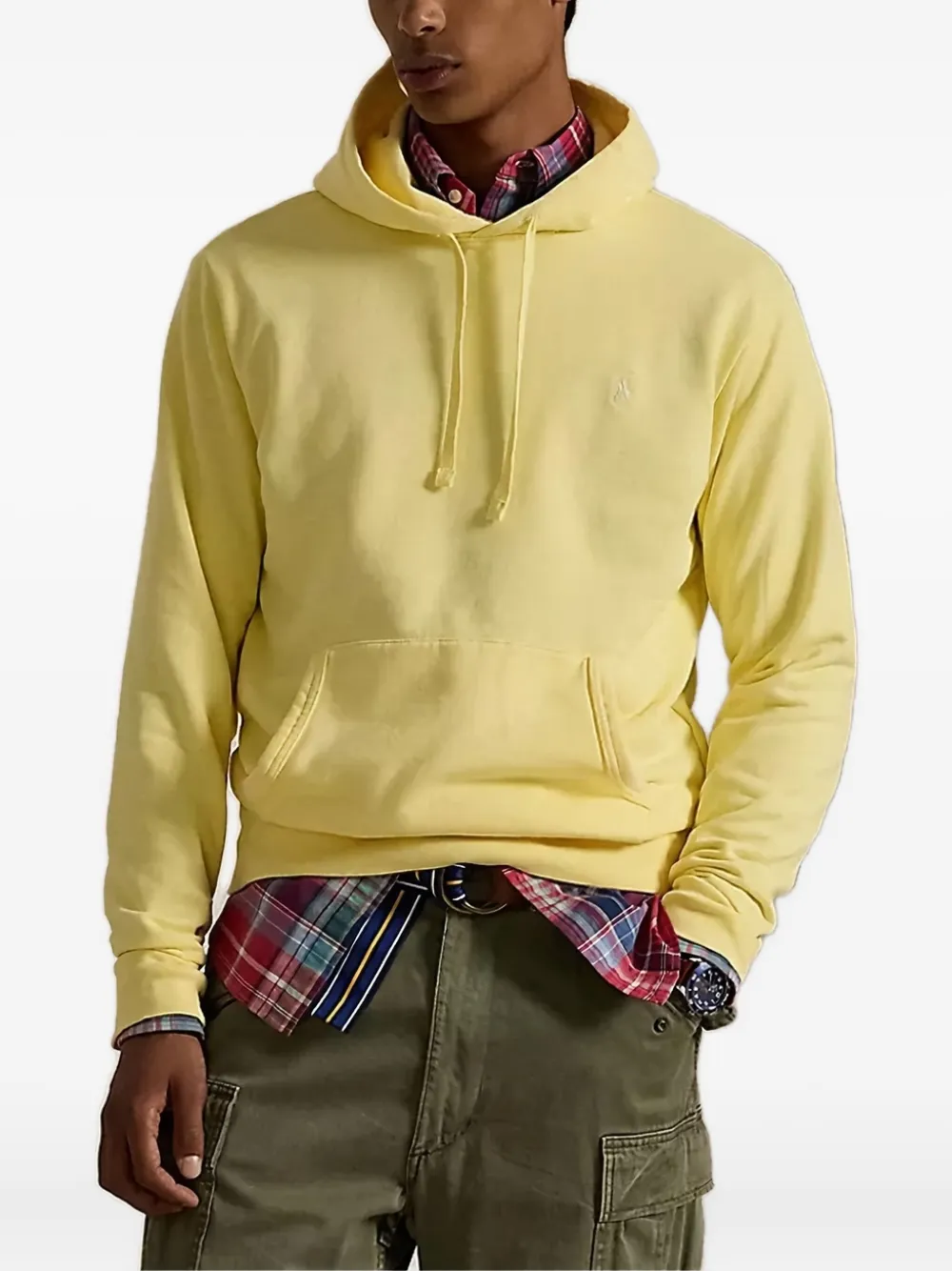 Polo Ralph Lauren Cotton French Terry Hoodie In Yellow
