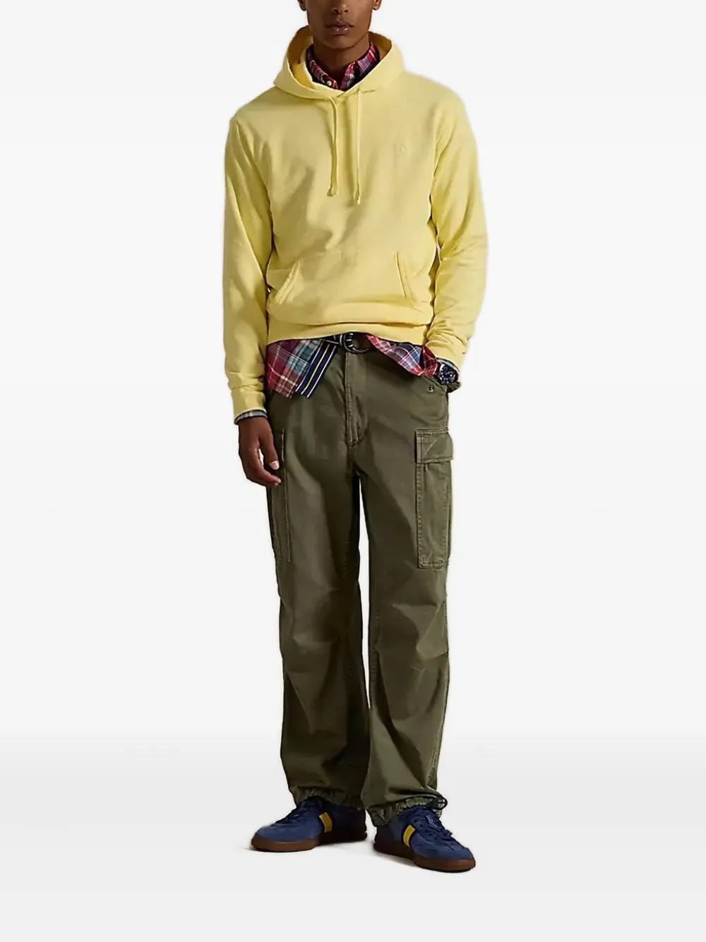 Polo Ralph Lauren Cotton French Terry Hoodie In Yellow